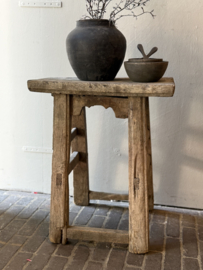 Oud Houten Kruk