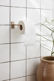 Toilet paper holder antique brass look