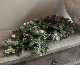 Weihnachtsgirlande Seide Grün 70 cm