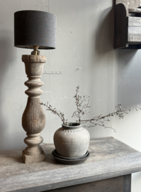 Alte Holzbalusterlampe -Aura Peeperkorn-