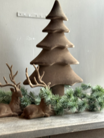 Weihnachtsbaum Samt Braun Large