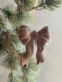Strik Hanger Velvet Bruin Small (2 stuks)