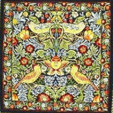 Gobelin kussen William Morris 