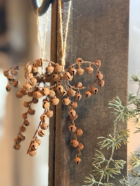 Hanger Strik Belletjes Roest Small