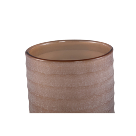 Windlicht Beige/Brown 15x16 cm -PTMD-