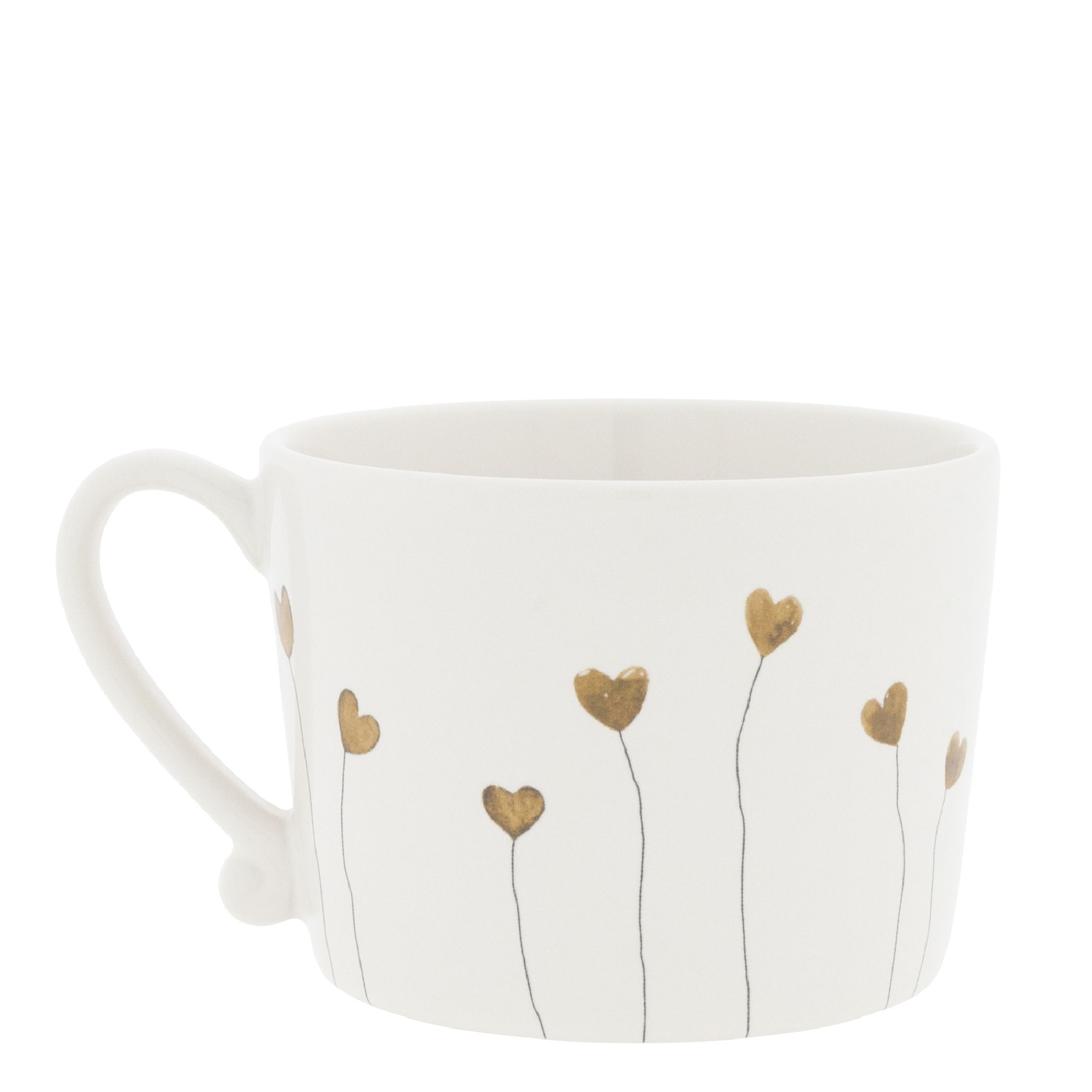 Mok met Oor en Bruine Hartjes -Bastion Collection-