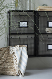 Beach bag seagrass straight sides