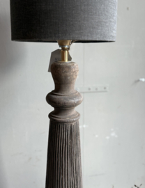 Alte Holzbalusterlampe -Aura Peeperkorn-