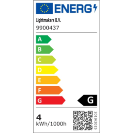 Lampenbol LED Ø12x28 cm BAROQUE 4W smoked E27 dimmable