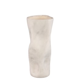 Stenen Vaas Taupe Organic Large -PTMD-