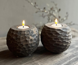 Houten Waxinehouder Buru dot | Island Collection