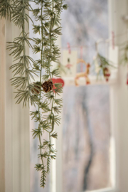 Artificial cedar garland