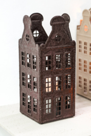 Metalen Huisje Bruin -PTMD-