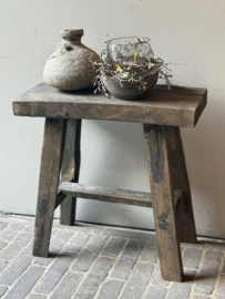 Oud Houten Bankje 46 cm