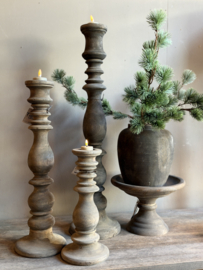 Houten Kandelaar Lumi Medium