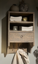 Wandrek Met Lade  -Driftwood-