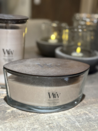 Geurkaars Tonka & Almond Milk Ellipse -Woodwick-