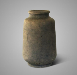 Vase Rund auf Fuß Medium Brown -Brynxz-