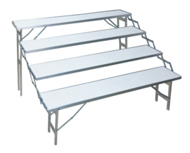 Treppen-Tisch 4 Stufen 30 x 150 cm  (E-304)