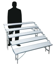 Treppen-Tisch 30 x 150 cm 5 Stufen (E-305)
