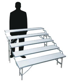 Treppen-Tisch 30 x 150 cm 5 Stufen (E-305)