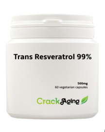 60 Capsules Trans Resveratrol 500mg 99%