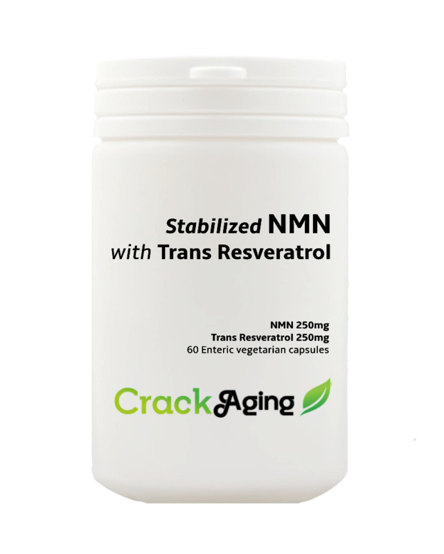 NMN 250mg  + Trans Resveratrol 250mg per capsule 60 Maagzuurbestendige capsules