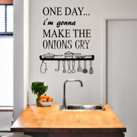 Muursticker Onions Cry