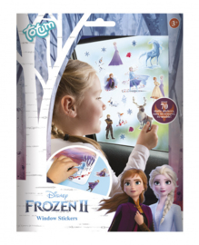 Totum raamstickers Frozen 2 - 4 stickervellen 70 stickers