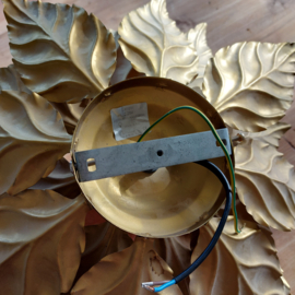 Plafond- of wandlamp bloem goud