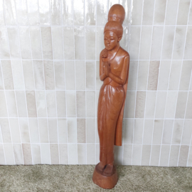 Beeld hout japanse dame
