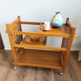 Barcart vintage teakhout