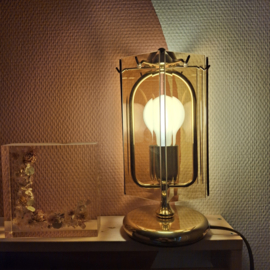 Tafellampje glasplaten vintage