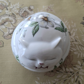 Doosje keramiek poes