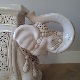 Plantentafeltje olifant wit