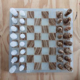 Schaakbord onyx marmer