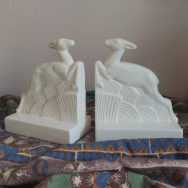 Boekensteunset Art Deco hertjes