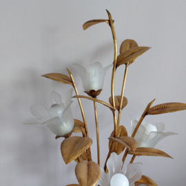 Lamp bloemen goudkleurig