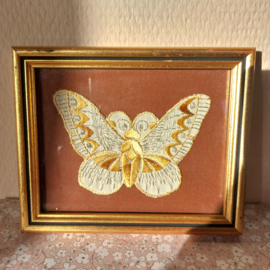 Borduurwerkje vlinder vintage