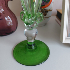 Murano glas kandelaar groen