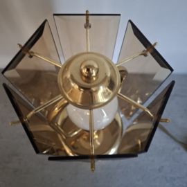 Tafellampje glasplaten vintage