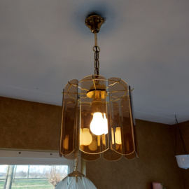 Plafondlamp rookglazen plaatjes