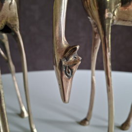 Giraffen set messing