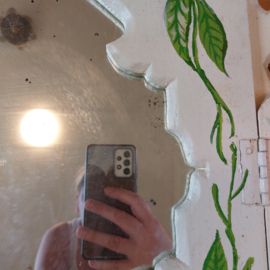 Spiegelkastje handbeschilderd