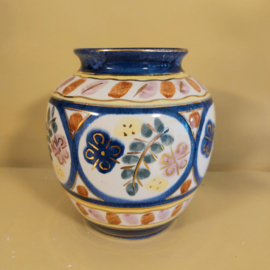 Vaasje handbeschilderd blauw pastel