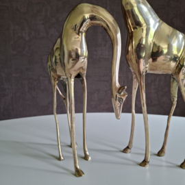 Giraffen set messing