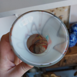 Vaasje gekleurd glas klein
