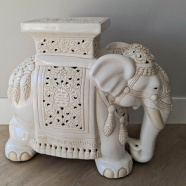 Plantentafeltje olifant wit