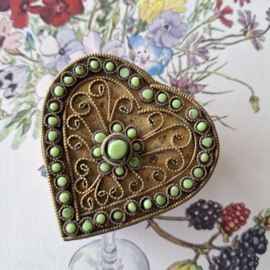 Klein doosje filligraan messing