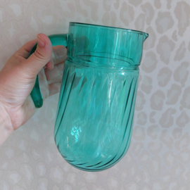 Waterkan glas blauw